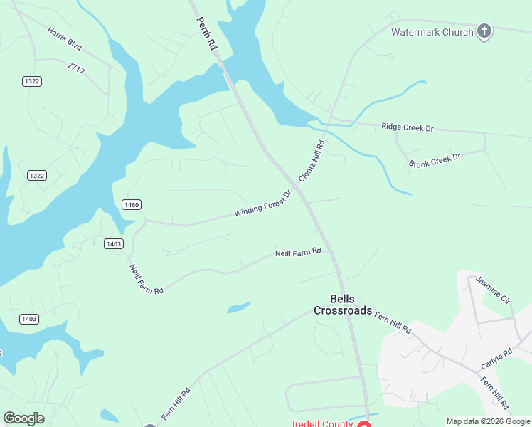 map of restaurants, bars, coffee shops, grocery stores, and more near 143 Winding Forest Drive in Troutman