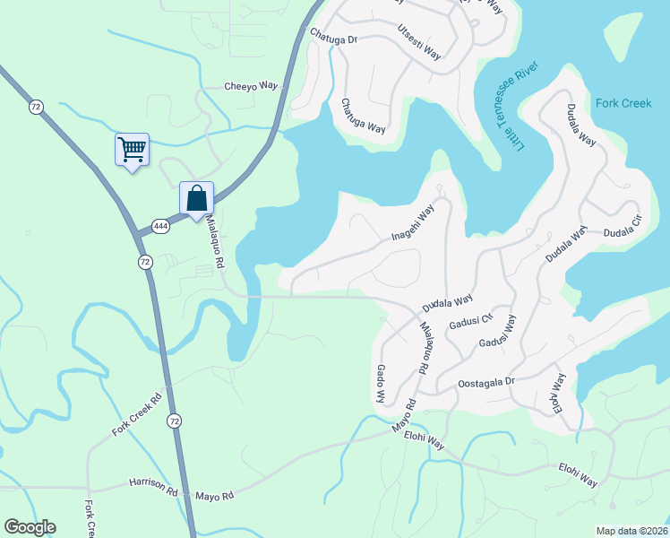 map of restaurants, bars, coffee shops, grocery stores, and more near 120 Inagehi Way in Loudon