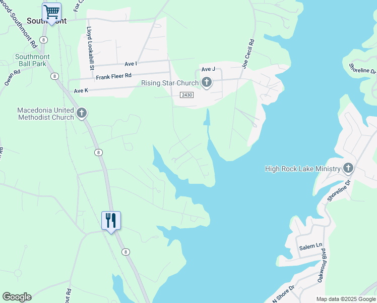 map of restaurants, bars, coffee shops, grocery stores, and more near Linda Avenue in Lexington
