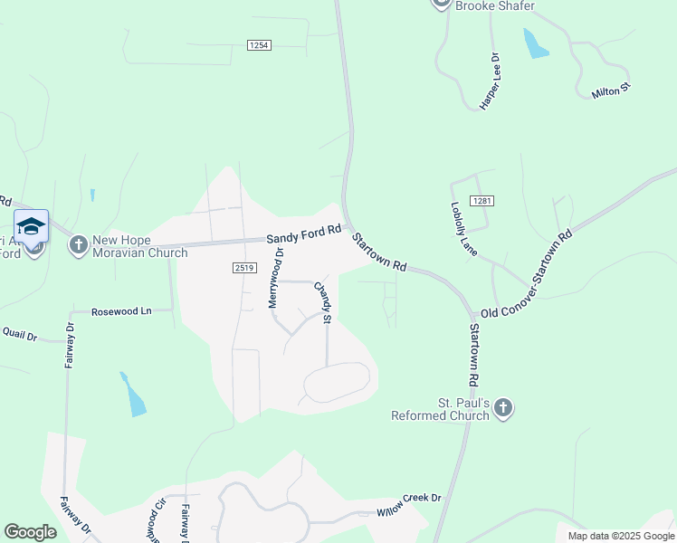 map of restaurants, bars, coffee shops, grocery stores, and more near 1018 Thistle Court in Newton