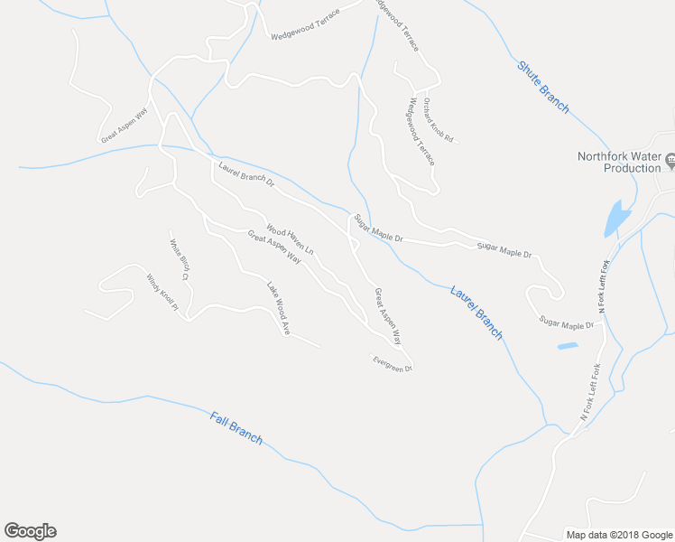 map of restaurants, bars, coffee shops, grocery stores, and more near 9 Wood Haven Lane in Black Mountain