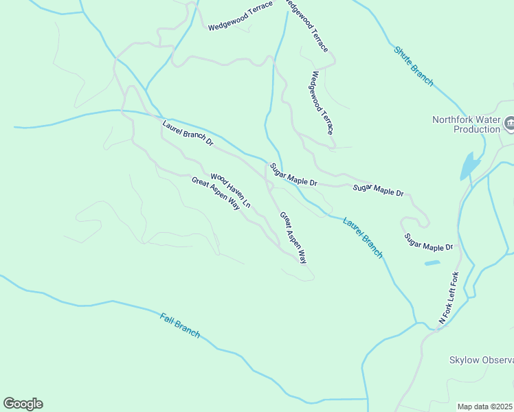 map of restaurants, bars, coffee shops, grocery stores, and more near 9 Wood Haven Lane in Black Mountain