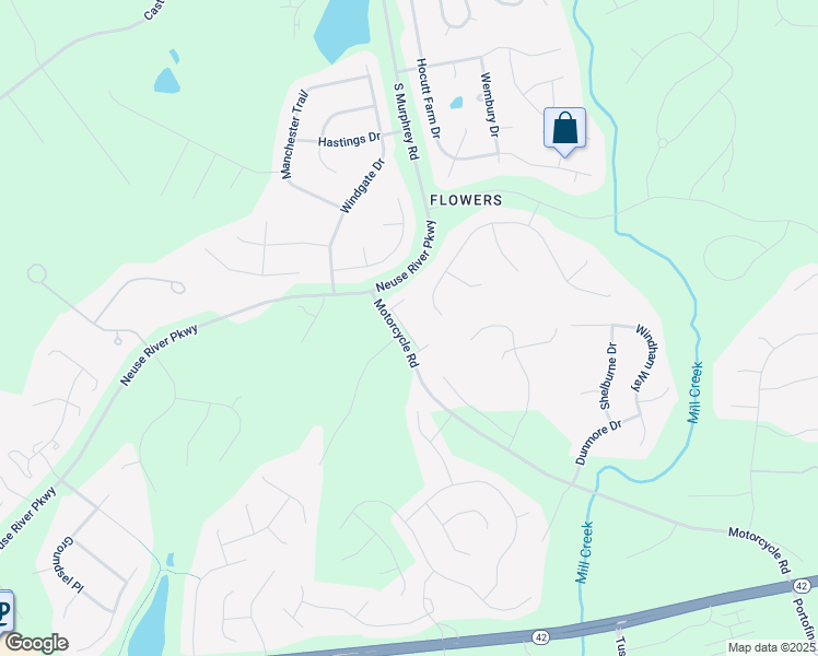 map of restaurants, bars, coffee shops, grocery stores, and more near 57 Marsh Harbor Street in Clayton