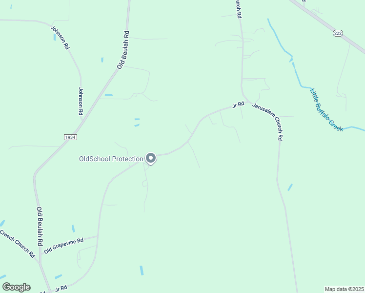map of restaurants, bars, coffee shops, grocery stores, and more near 2637 Junior Road in Kenly