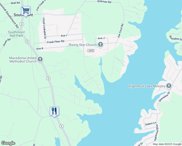 map of restaurants, bars, coffee shops, grocery stores, and more near 515 Robert Hargrave Road in Lexington