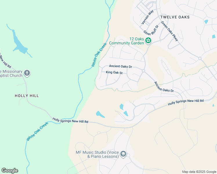 map of restaurants, bars, coffee shops, grocery stores, and more near 224 Climbing Tree Trail in Holly Springs