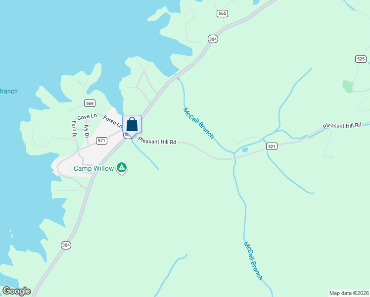 map of restaurants, bars, coffee shops, grocery stores, and more near 357 Pleasant Hill Road in Ten Mile