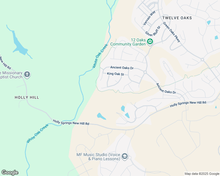 map of restaurants, bars, coffee shops, grocery stores, and more near 224 Climbing Tree Trail in Holly Springs