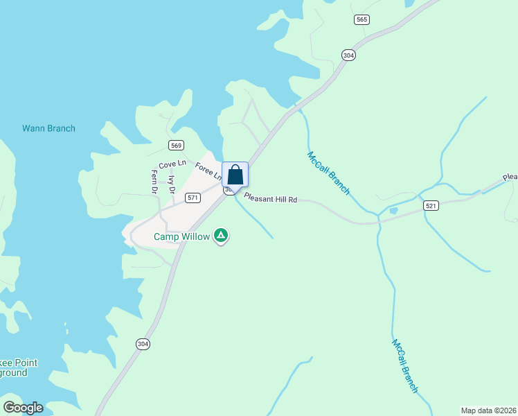 map of restaurants, bars, coffee shops, grocery stores, and more near 3043 Tennessee 304 in Ten Mile