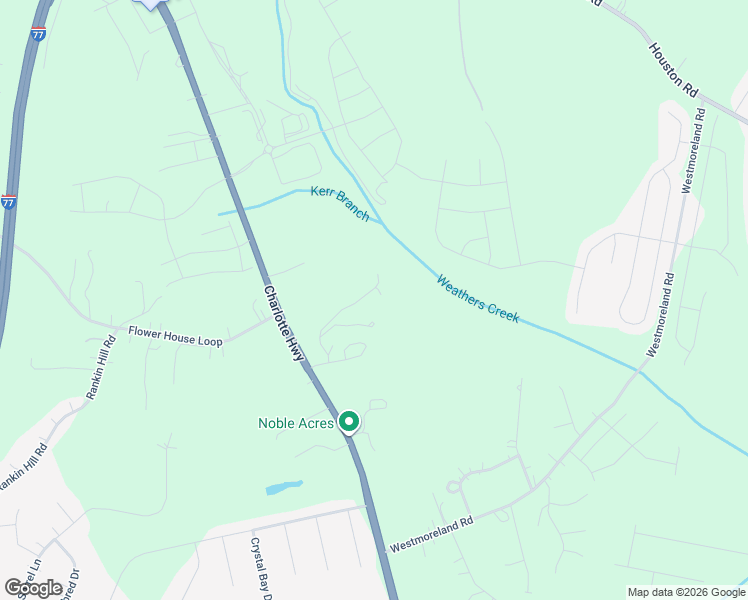 map of restaurants, bars, coffee shops, grocery stores, and more near 160 Wits End Lane in Mooresville