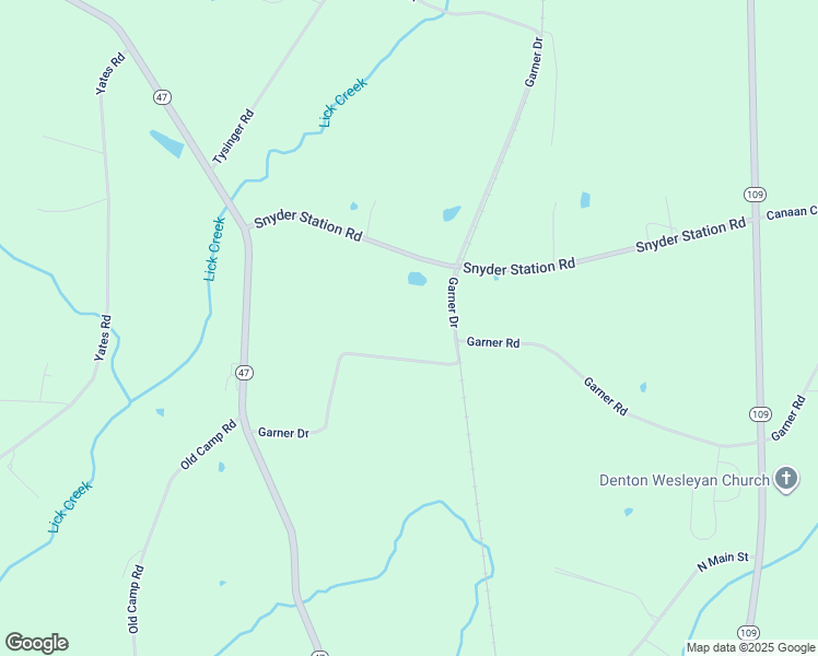 map of restaurants, bars, coffee shops, grocery stores, and more near 1374 Garner Dr in Denton