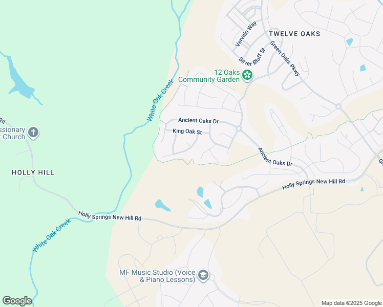 map of restaurants, bars, coffee shops, grocery stores, and more near 204 Climbing Tree Trail in Holly Springs