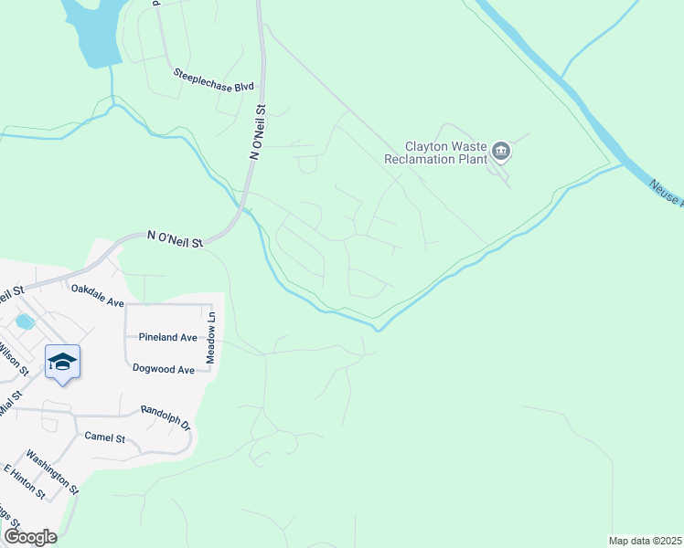 map of restaurants, bars, coffee shops, grocery stores, and more near 132 Durwin Lane in Clayton