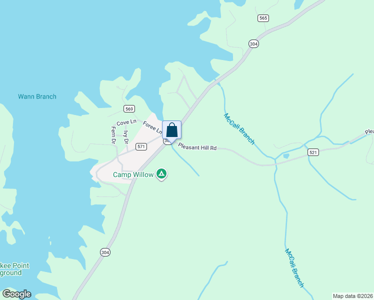 map of restaurants, bars, coffee shops, grocery stores, and more near 3043 Tennessee 304 in Ten Mile