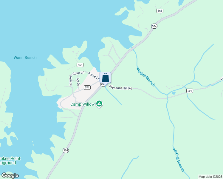 map of restaurants, bars, coffee shops, grocery stores, and more near 3043 Tennessee 304 in Ten Mile