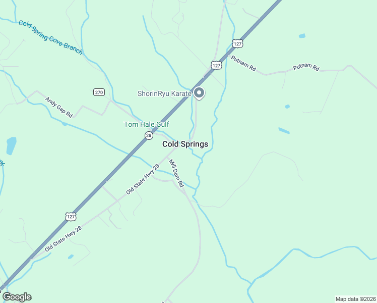 map of restaurants, bars, coffee shops, grocery stores, and more near 15634 Old State Highway 28 in Pikeville