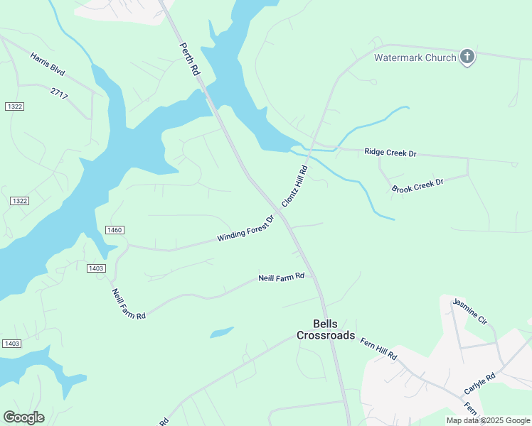 map of restaurants, bars, coffee shops, grocery stores, and more near 108 Winding Forest Drive in Troutman