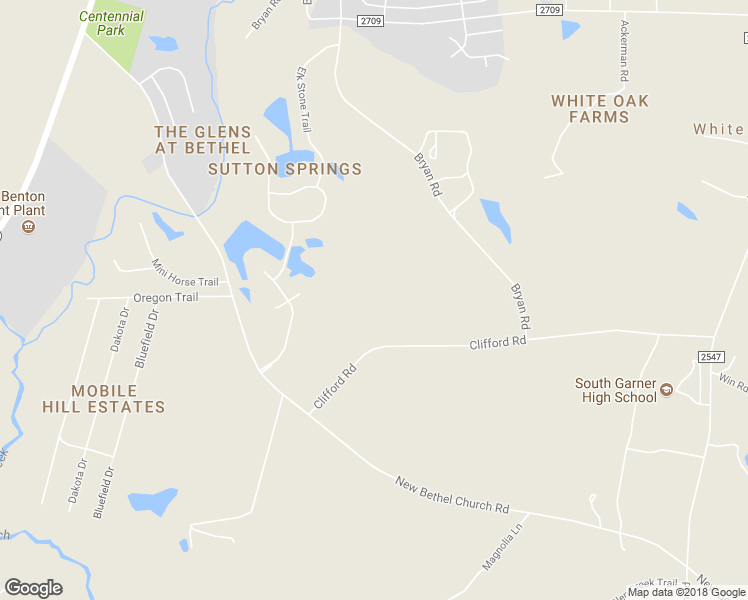 map of restaurants, bars, coffee shops, grocery stores, and more near 1709 Clifford Road in Garner