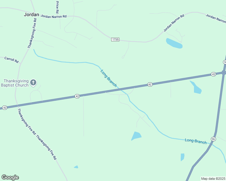 map of restaurants, bars, coffee shops, grocery stores, and more near 7109 North Carolina 42 in Selma