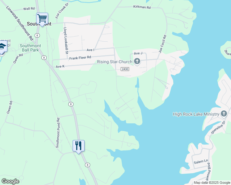 map of restaurants, bars, coffee shops, grocery stores, and more near 454 Robert Hargrave Road in Lexington