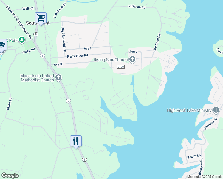 map of restaurants, bars, coffee shops, grocery stores, and more near 454 Robert Hargrave Road in Lexington