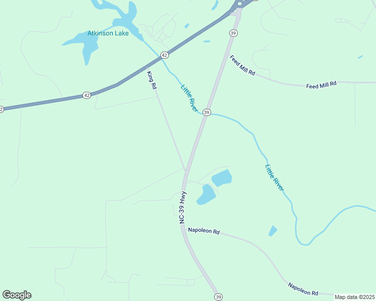 map of restaurants, bars, coffee shops, grocery stores, and more near 6495 North Carolina 39 in Selma