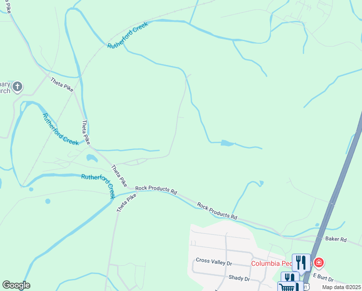 map of restaurants, bars, coffee shops, grocery stores, and more near in Columbia