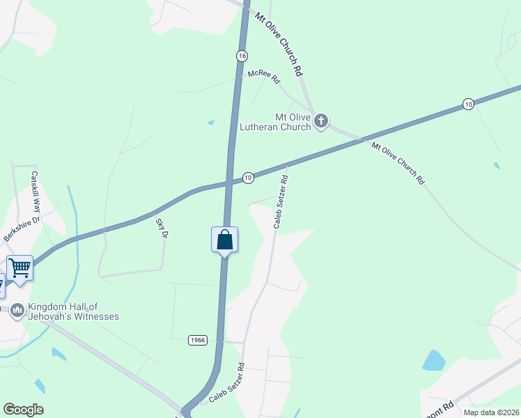 map of restaurants, bars, coffee shops, grocery stores, and more near 1893 E Nc 10 Hwy in Newton