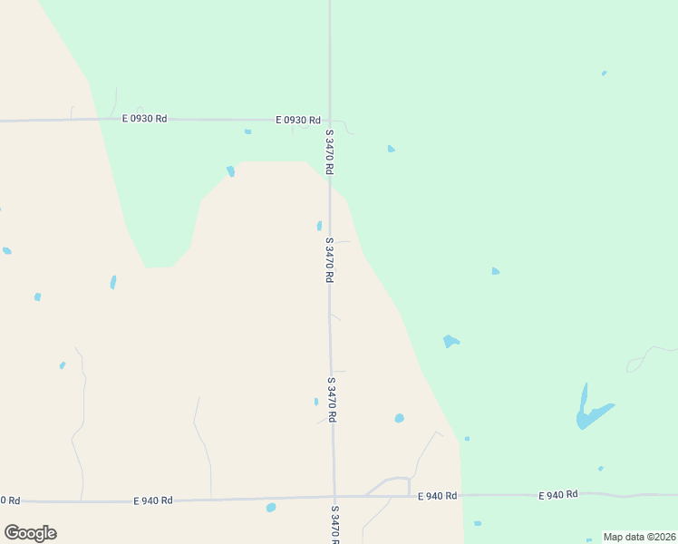 map of restaurants, bars, coffee shops, grocery stores, and more near 930394 South 3470 Road in Chandler