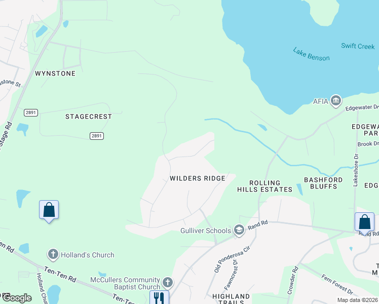 map of restaurants, bars, coffee shops, grocery stores, and more near 1009 Chesters Hollow Drive in Raleigh