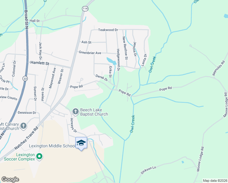 map of restaurants, bars, coffee shops, grocery stores, and more near 24 Hedgewood Drive in Lexington