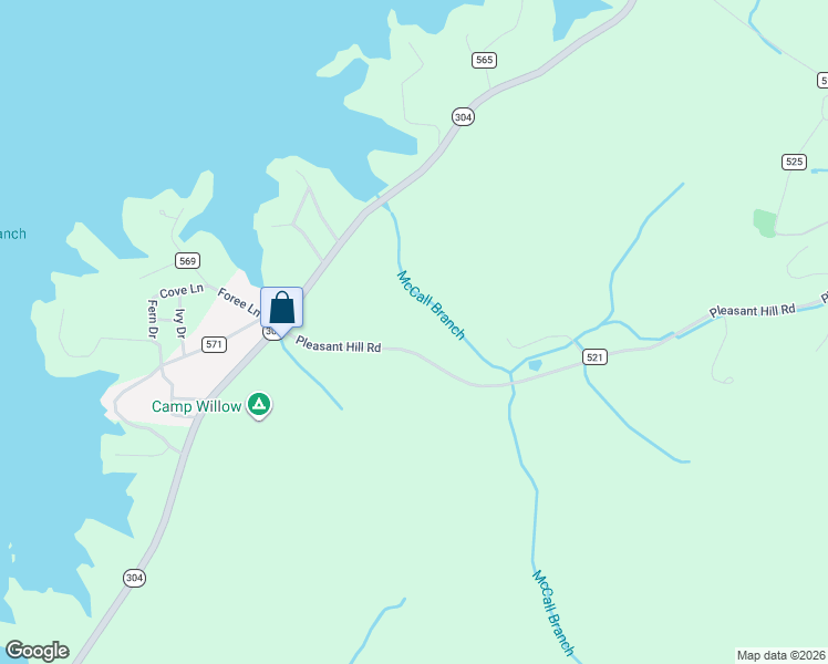 map of restaurants, bars, coffee shops, grocery stores, and more near 357 Pleasant Hill Road in Ten Mile