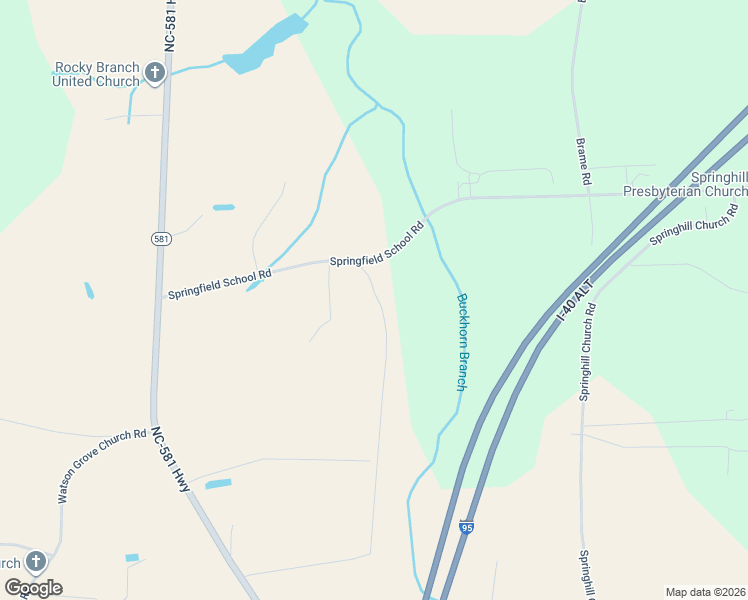 map of restaurants, bars, coffee shops, grocery stores, and more near 8037 Springfield School Road in Kenly