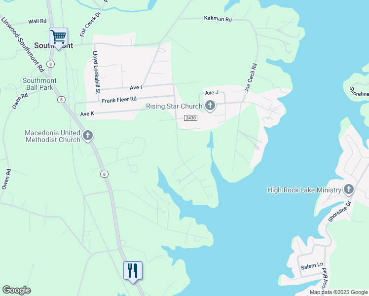 map of restaurants, bars, coffee shops, grocery stores, and more near 429 Robert Hargrave Road in Lexington