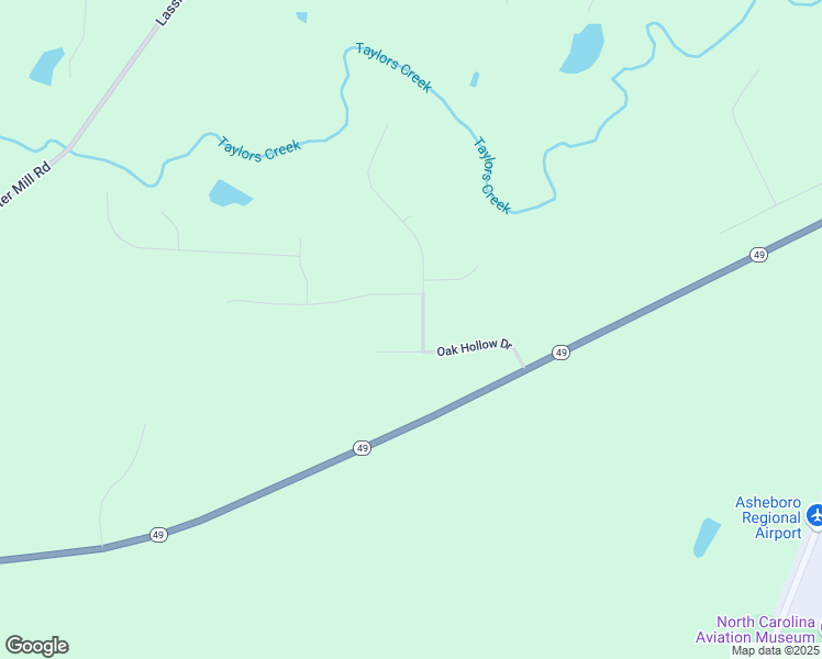 map of restaurants, bars, coffee shops, grocery stores, and more near 1974 Taylors Creek Drive in Asheboro