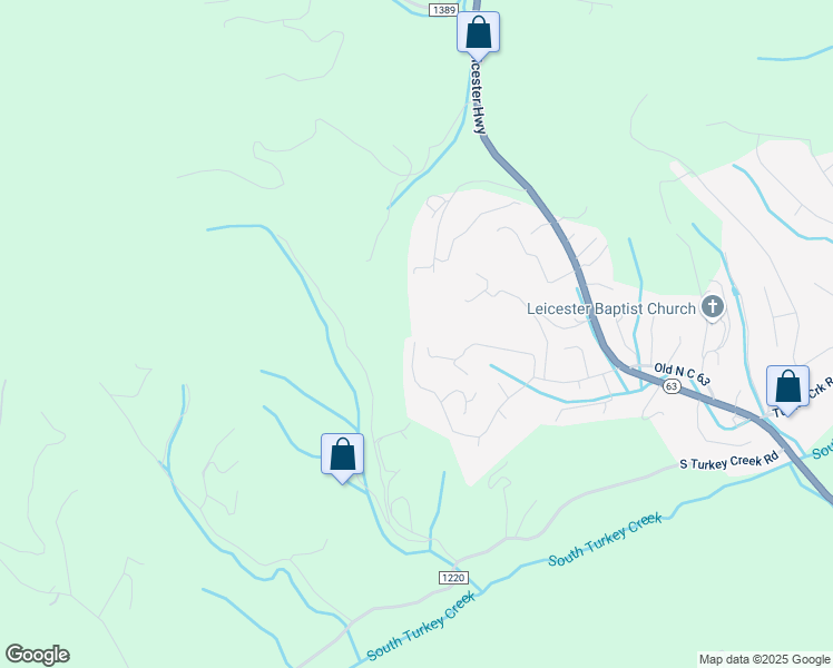 map of restaurants, bars, coffee shops, grocery stores, and more near 110 Misty Ridge Lane in Leicester