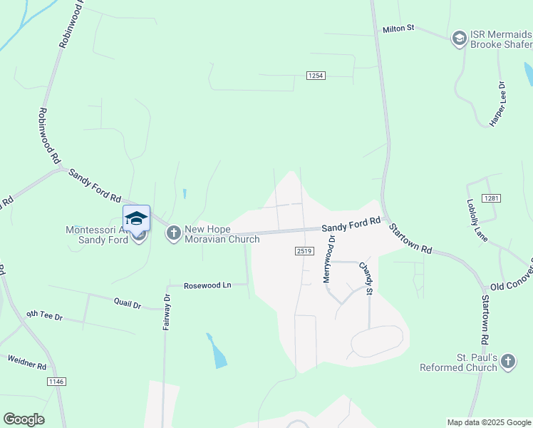 map of restaurants, bars, coffee shops, grocery stores, and more near 1029 Sprucewood Lane in Newton