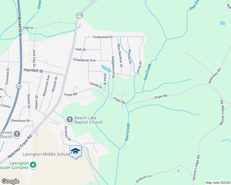 map of restaurants, bars, coffee shops, grocery stores, and more near 24 Hedgewood Drive in Lexington