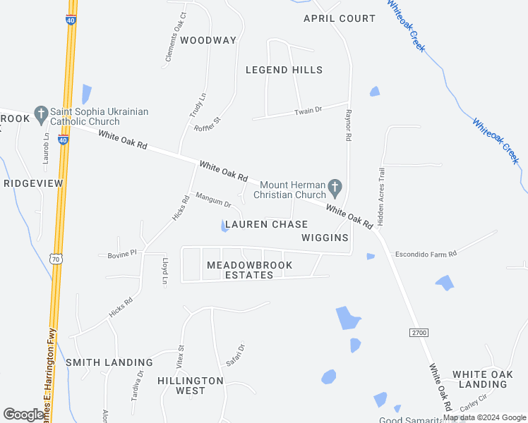 map of restaurants, bars, coffee shops, grocery stores, and more near 9017 Mustard Seed Lane in Garner