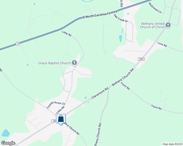 map of restaurants, bars, coffee shops, grocery stores, and more near 2646 Bonnie Blue Lane in Newton