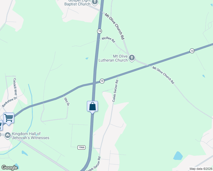 map of restaurants, bars, coffee shops, grocery stores, and more near 1893 E Nc 10 Hwy in Newton