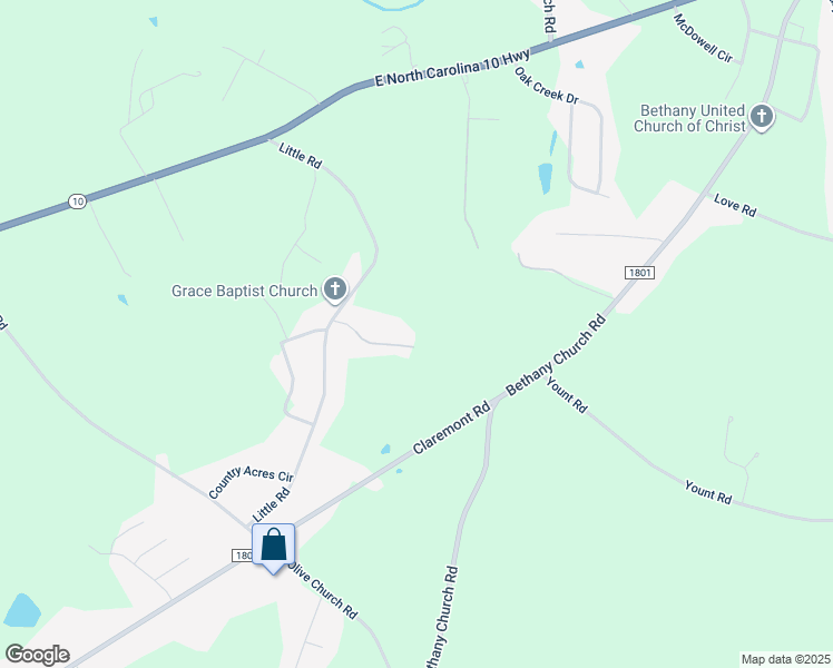 map of restaurants, bars, coffee shops, grocery stores, and more near 2646 Bonnie Blue Lane in Newton
