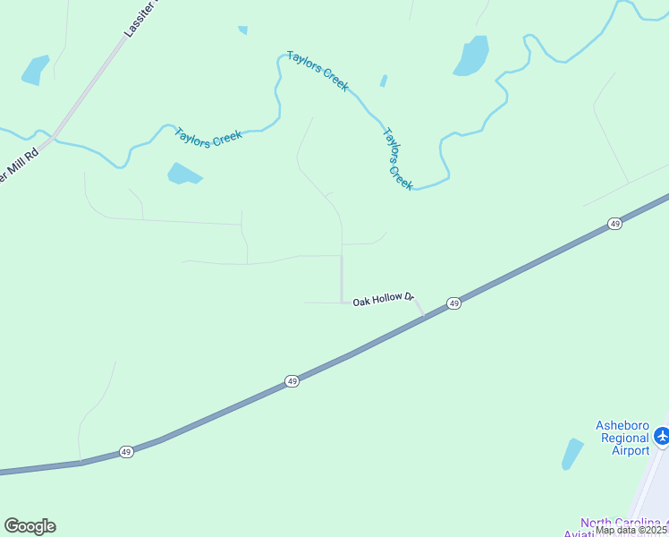 map of restaurants, bars, coffee shops, grocery stores, and more near 1974 Taylors Creek Drive in Asheboro