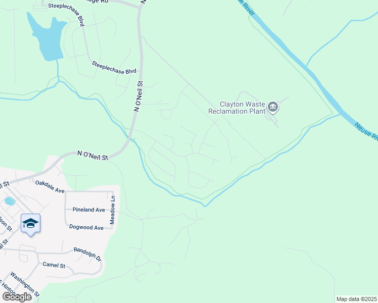 map of restaurants, bars, coffee shops, grocery stores, and more near 395 Atwood Drive in Clayton
