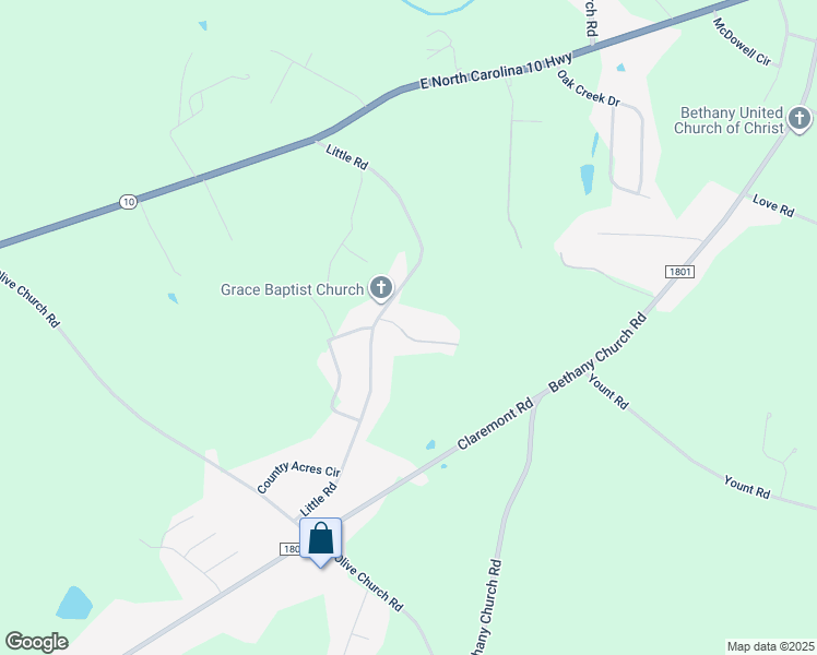 map of restaurants, bars, coffee shops, grocery stores, and more near 2588 Bonnie Blue Lane in Newton