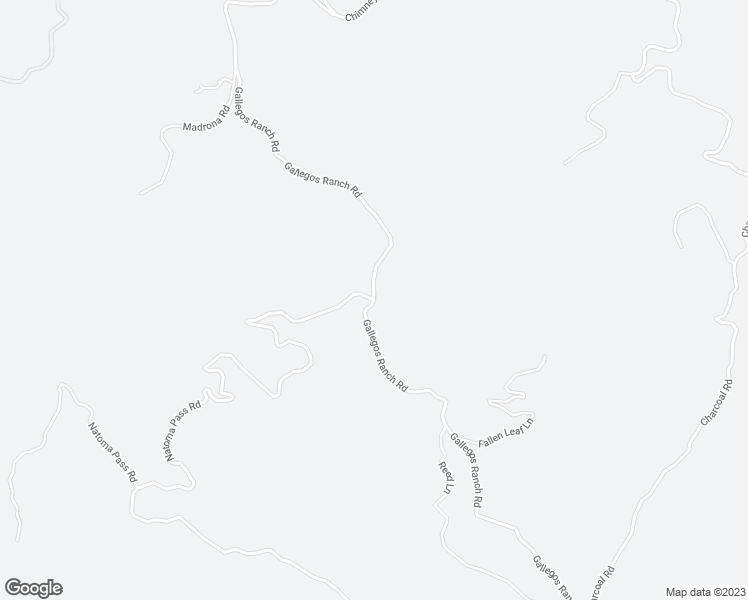 map of restaurants, bars, coffee shops, grocery stores, and more near Gallegos Ranch Road in San Luis Obispo County