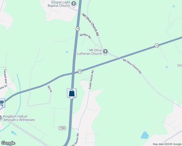 map of restaurants, bars, coffee shops, grocery stores, and more near 1020 Caleb Setzer Road in Newton