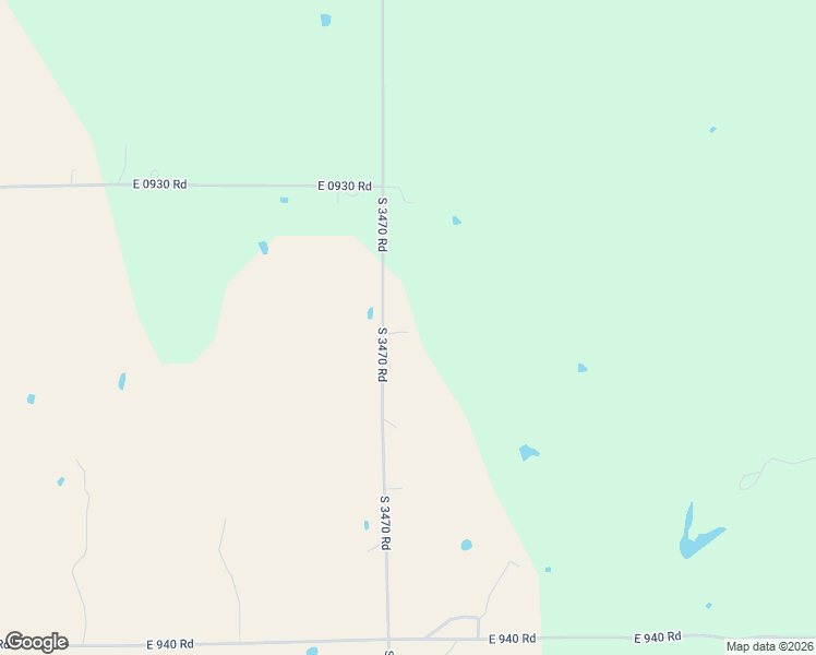 map of restaurants, bars, coffee shops, grocery stores, and more near 930394 South 3470 Road in Chandler