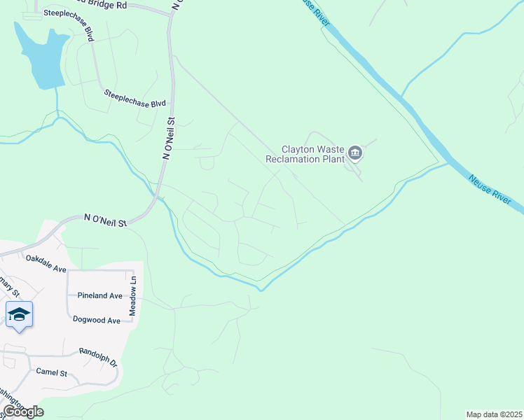 map of restaurants, bars, coffee shops, grocery stores, and more near 1378 North O'Neil Street in Clayton