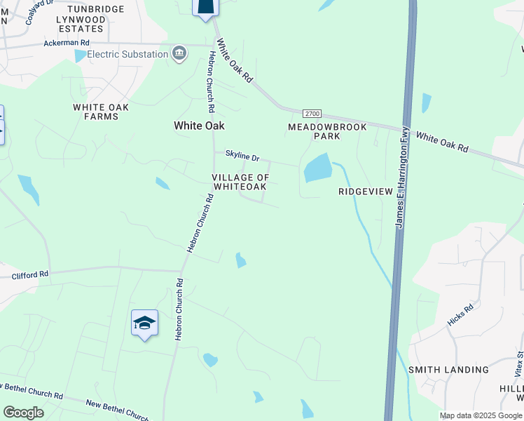map of restaurants, bars, coffee shops, grocery stores, and more near 8100 Fashion Lane in Garner